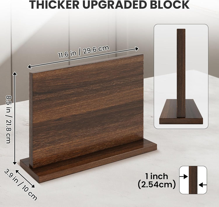 Magnetic Knife Holder, Double-Sided Magnetic Knife Block Universal Multi-function Display Rack for Kitchen Counter