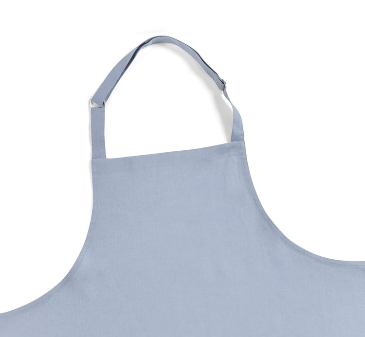 100% Pure Linen Apron Dusty Blue