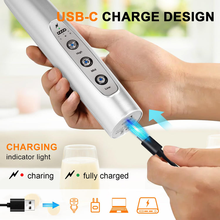 Handheld Milk Frother Wand for Coffee