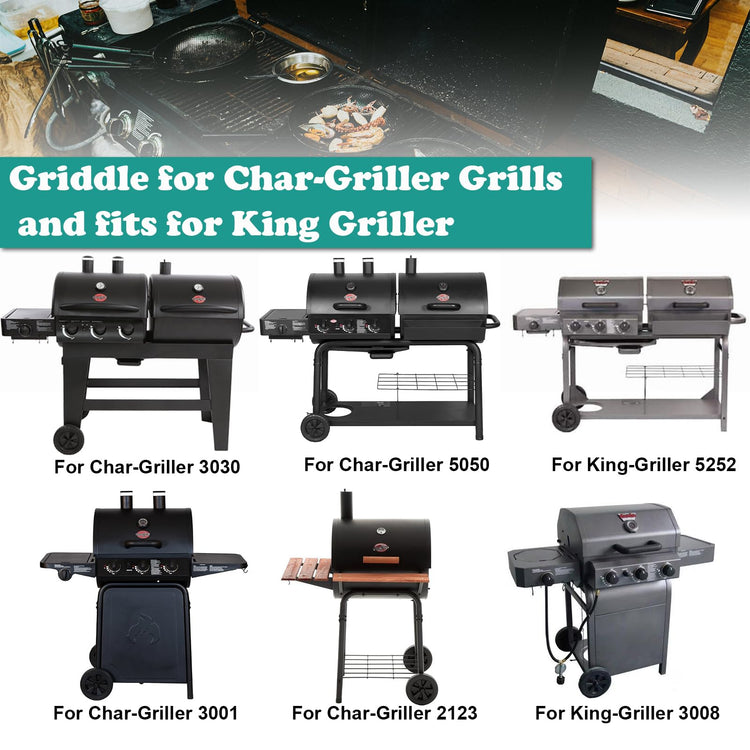 Full Size Griddle Inserts for Chargriller Grills