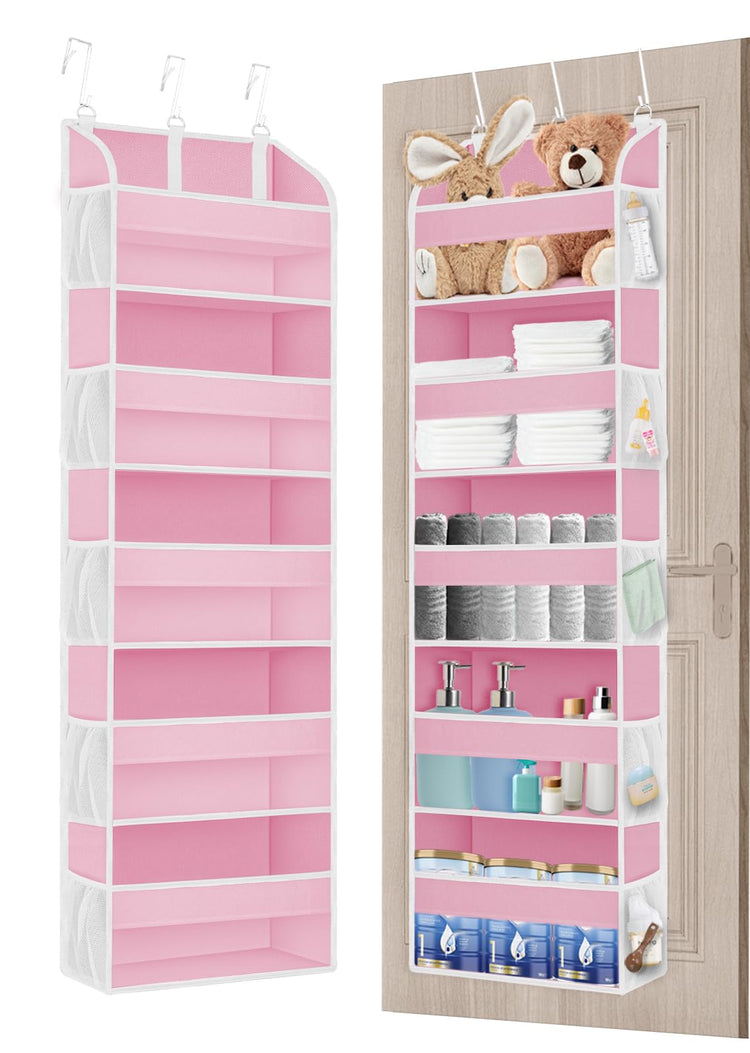 2 Pack Over the Door Storage Organizer with 5 Large Pockets (2 Count)