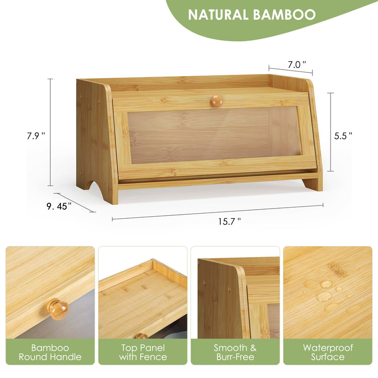 Bread Box for Kitchen Countertop