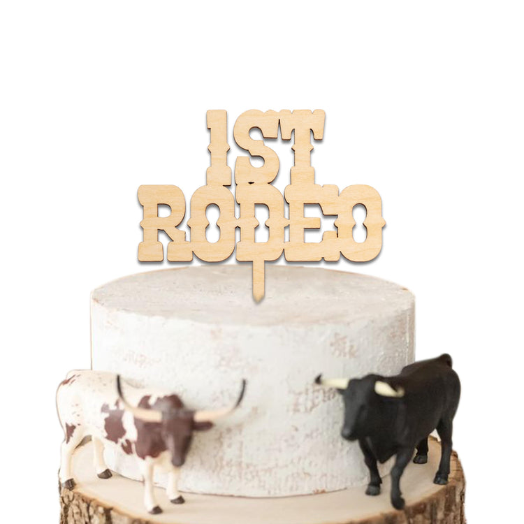 My First Rodeo Cake Topper