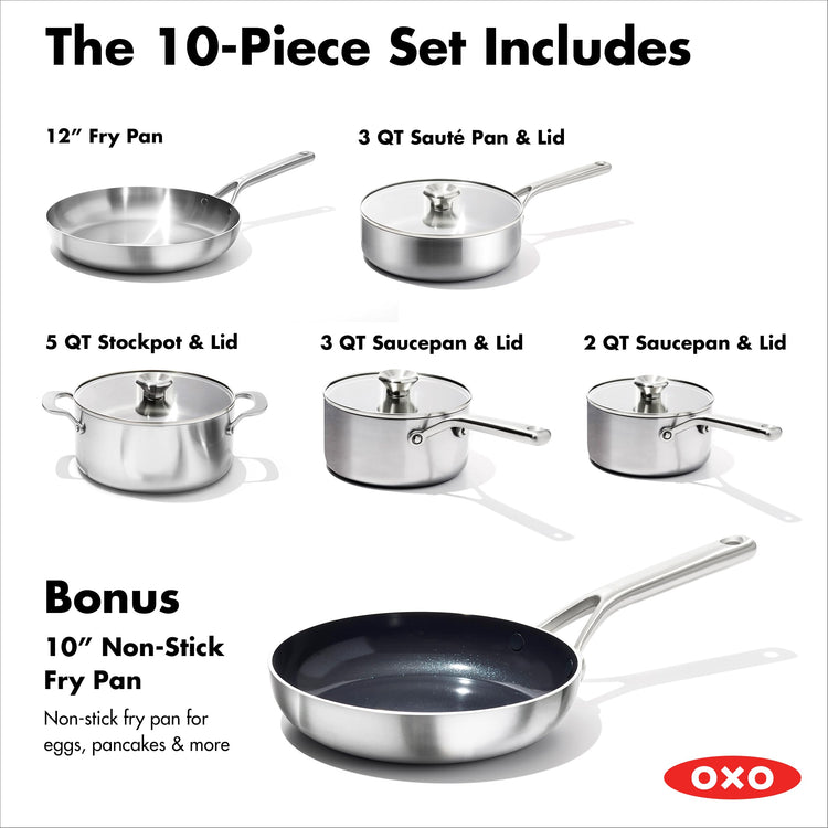 Mira Tri ply Stainless Steel