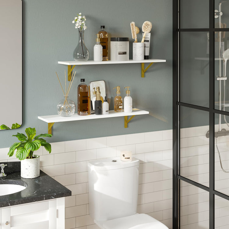 Long Wall Shelves (4 Count)