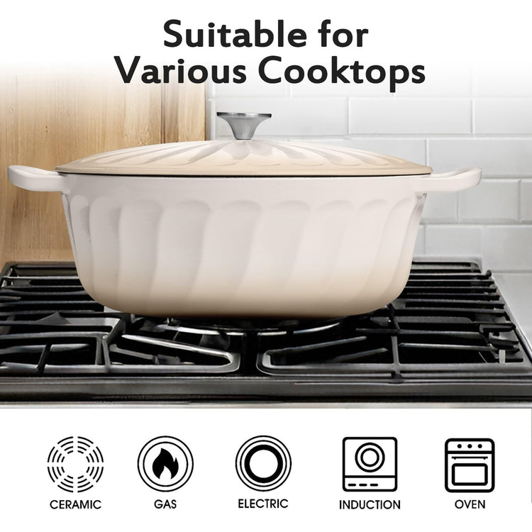 Enameled Dutch Oven Pot with Lid