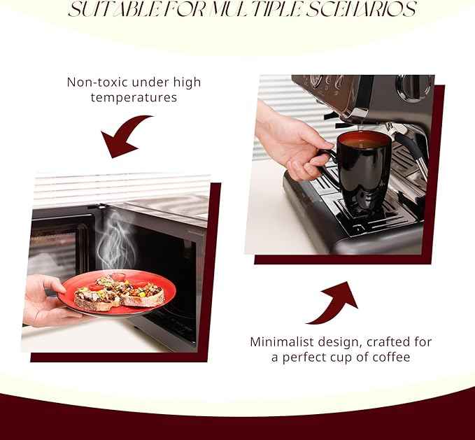 Stoneware Sonoma Dinnerware Set, Black + Speckled Spin Wash (56pc Set, Red)