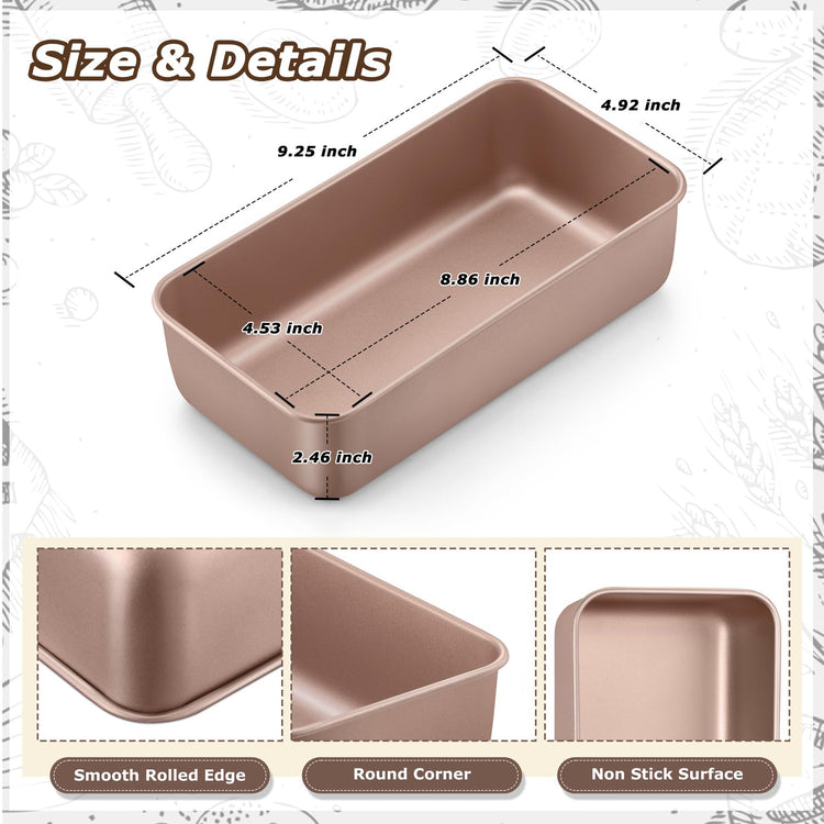Loaf Pans for Bread Baking (13.99 Count)