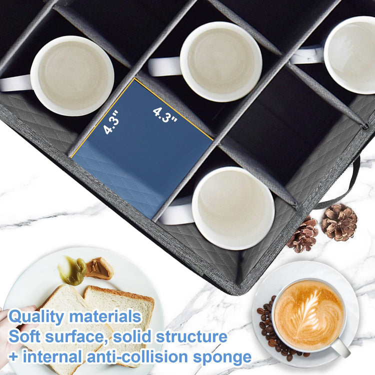 Mug Coffee Storage Box with Dividers