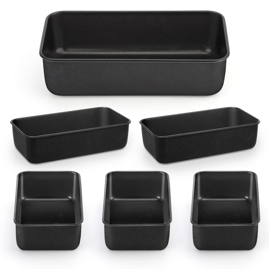 6 Pack Nonstick Loaf Bread Pan for Baking (7.33 Count)