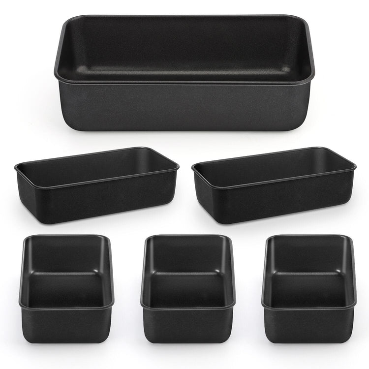 6 Pack Nonstick Loaf Bread Pan for Baking (7.33 Count)