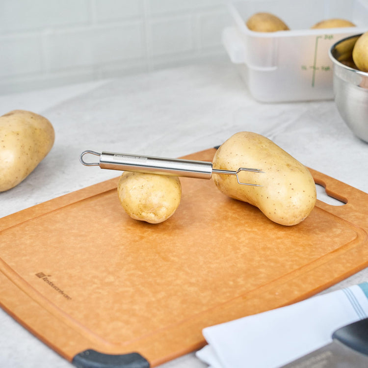 6 in Stainless Steel Potato Peeling Fork (24 Count)