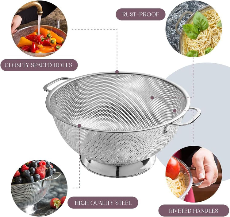 Stainless Steel Colander for Kitchen