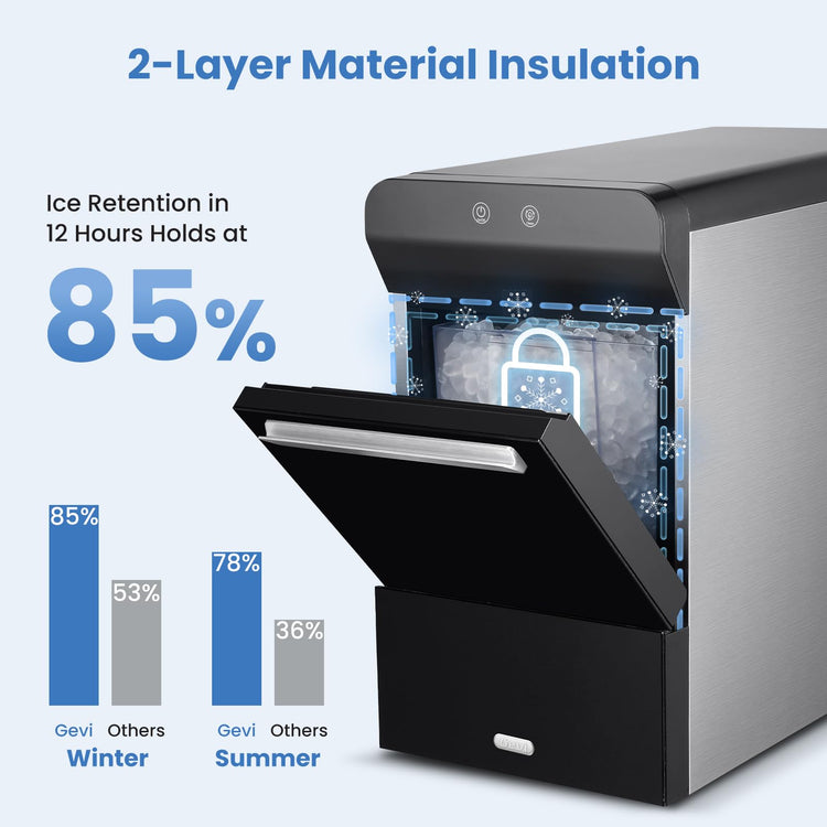 V2.0 Nugget Ice Maker for Home Kitchen Office