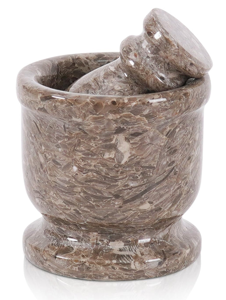 Marble Mortar and Pestle Set Small Spice Grinder & Herb Grinder
