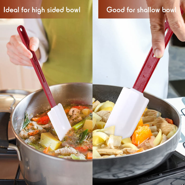 8 Pcs Rubber Spatulas Silicone Heat Resistant (8 Count)