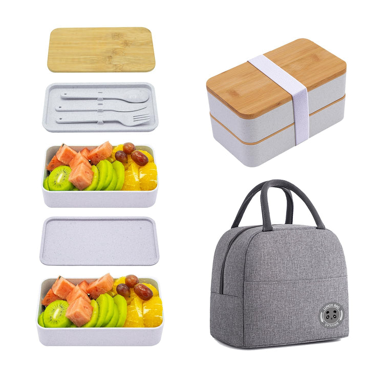 Bento Box Adult Lunch Box with lunch bag