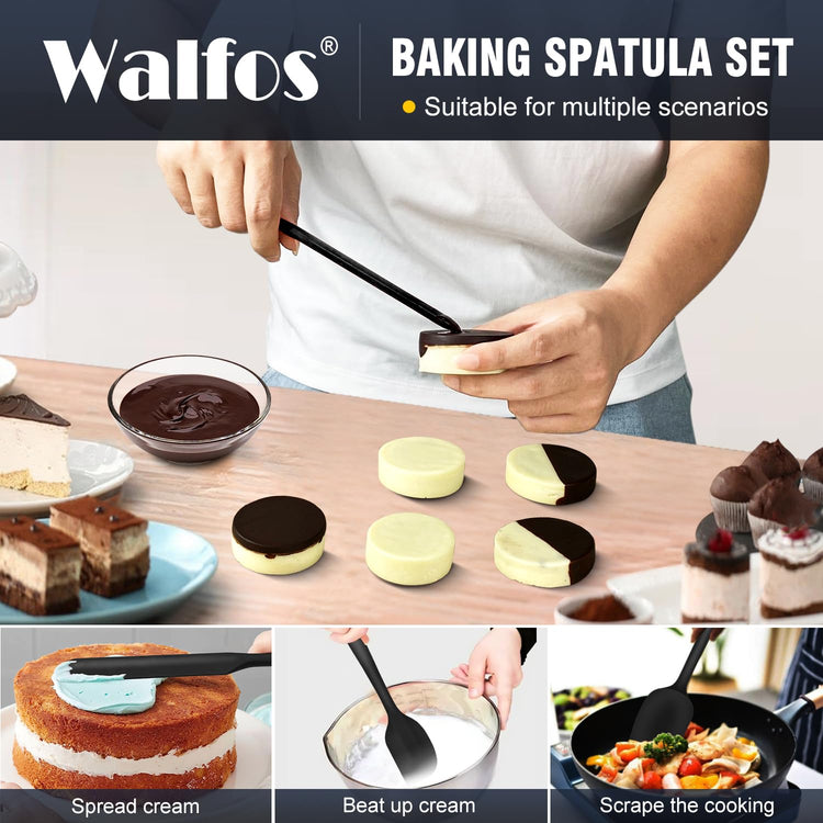 600°F High Heat Resistant Silicone Spatula Set of 5 (5 Count)
