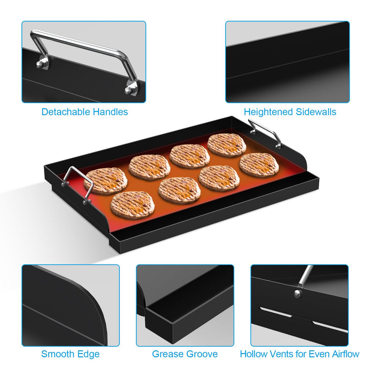 25x16''Universal Stovetop Griddle for Most GasStove