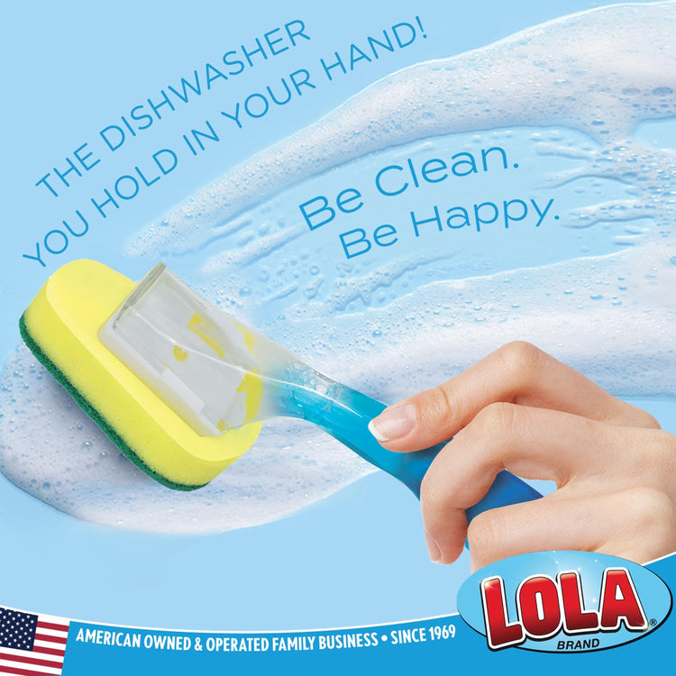 Dish Brush w Soap Dispenser Wand