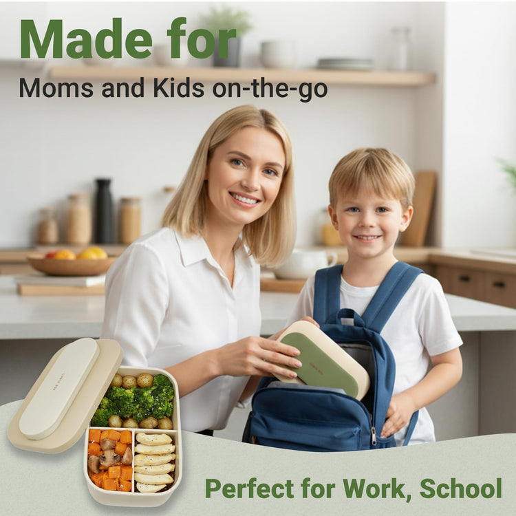 Silicone Bento Box Lunch Box for Adults