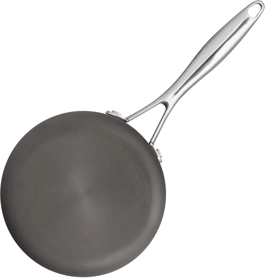 Amazon Basics Mini Sauce Pan With Lid, 1.9 Quarts, Hard-Anodized Non-Stick Aluminum, Gray (Previously Stone & Beam brand), pack of 1 - Nestoria