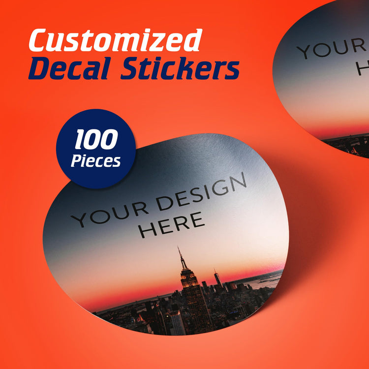 Custom Vinyl Stickers Your Image (100 Count)