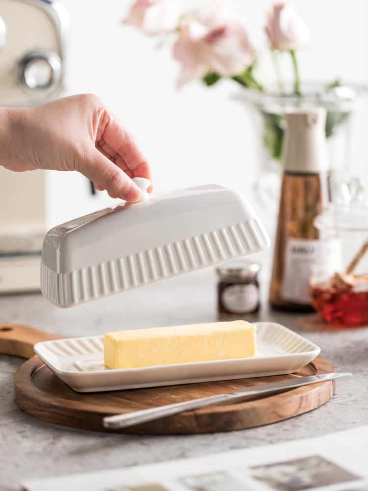 Ceramic Butter Dish with Lid