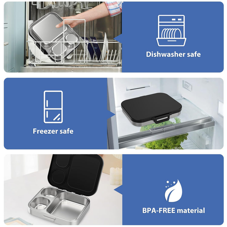 Stainless Steel Bento Lunch Box for Kids