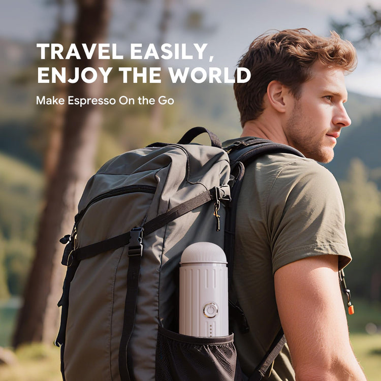 Portable Electric Espresso Coffee Maker for Ground Coffee & NS Capsule Espresso Machine Fast Self