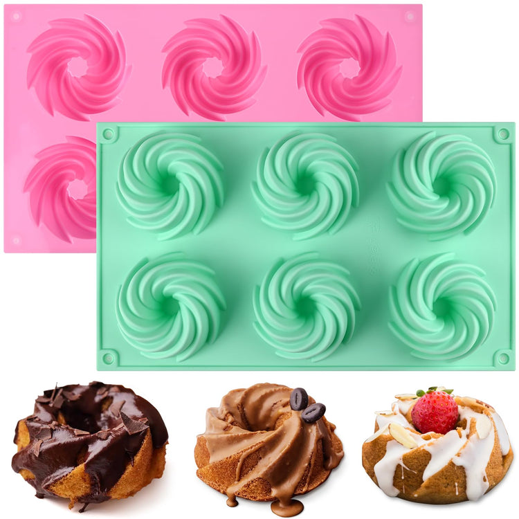2 Pcs Mini Fluted Cake Pan (2 Count)