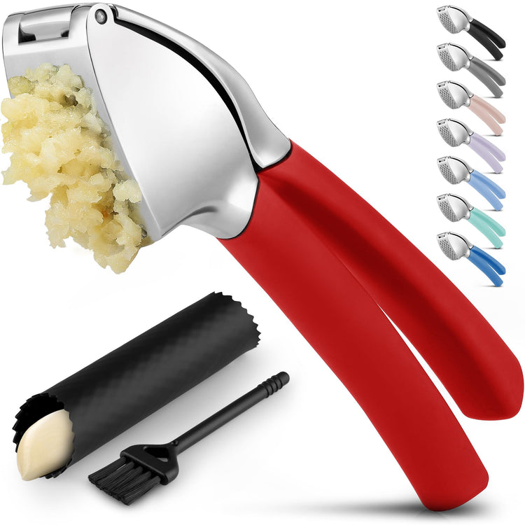 Metal Comfort Grip Garlic Press