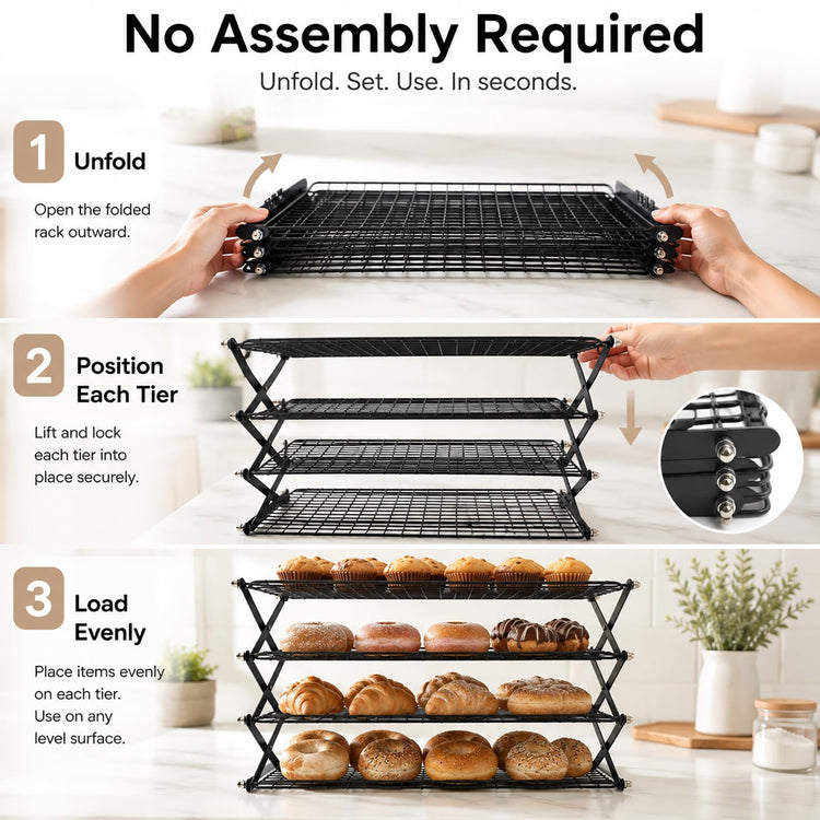 4 Tier Collapsible Cooling Rack