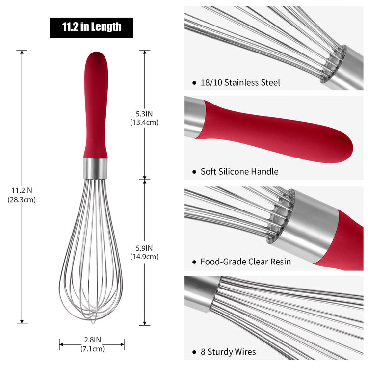 18 8 Stainless Steel Balloon Whisk for Cooking
