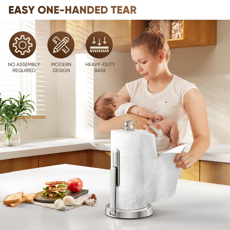Heavy Duty Paper Towel Holder with Tension Arm
