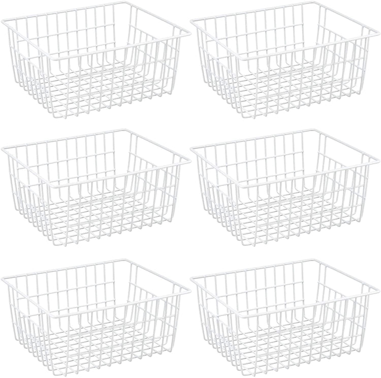 Wire Storage Baskets (6 Count)