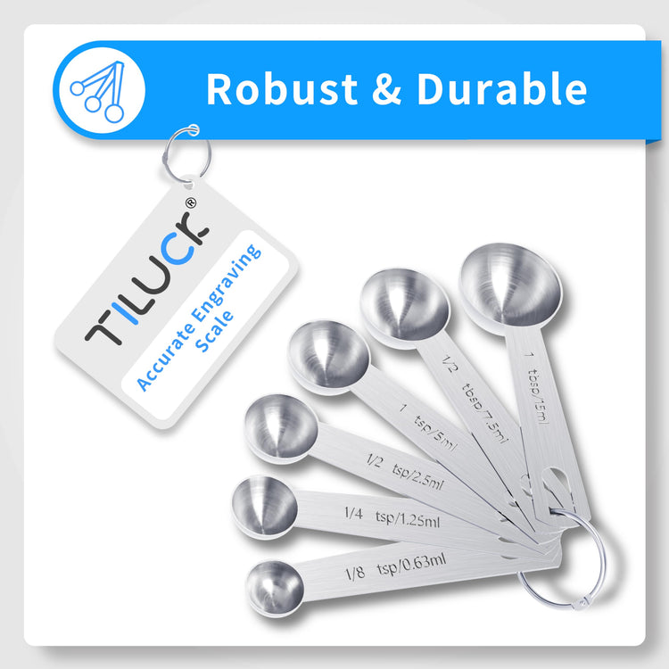 Stainless Steel Measuring Cups & Spoons Set (11 Count)