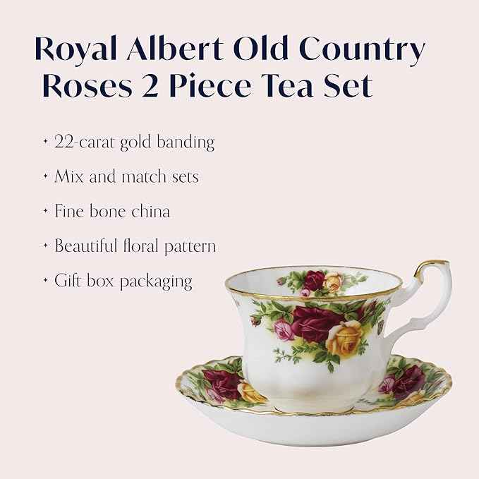 Royal Albert Old Country Roses Teacup & Saucer Set