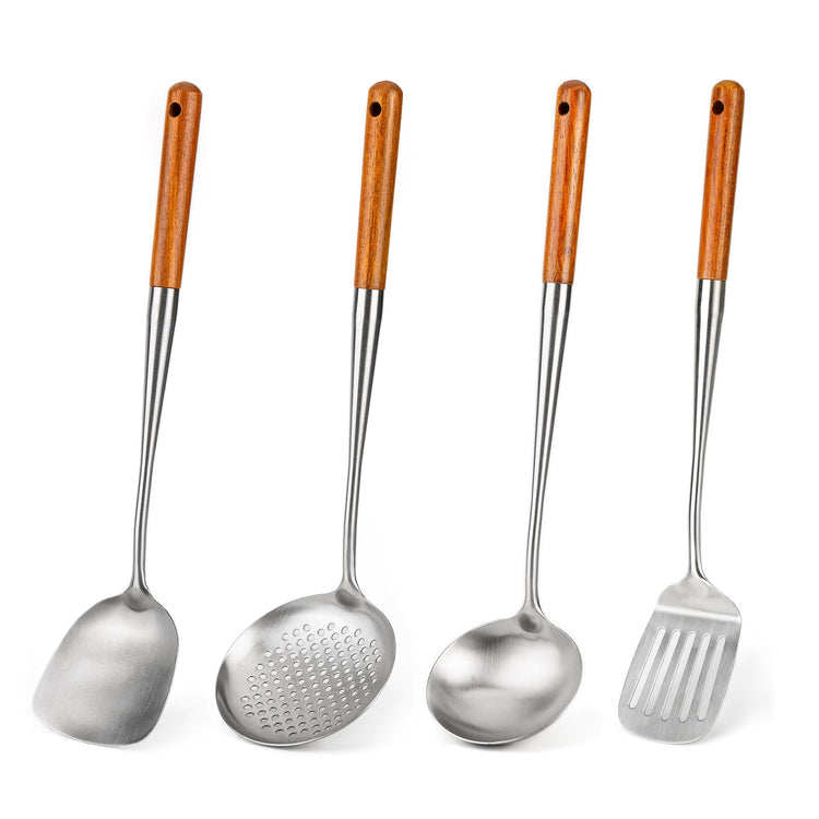 17inch Wok Spatula and Ladle (4 Count)