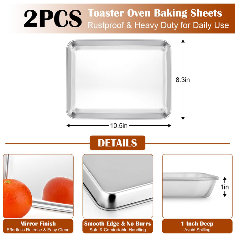 Small Baking Sheet with Wire Rack (2 Count)