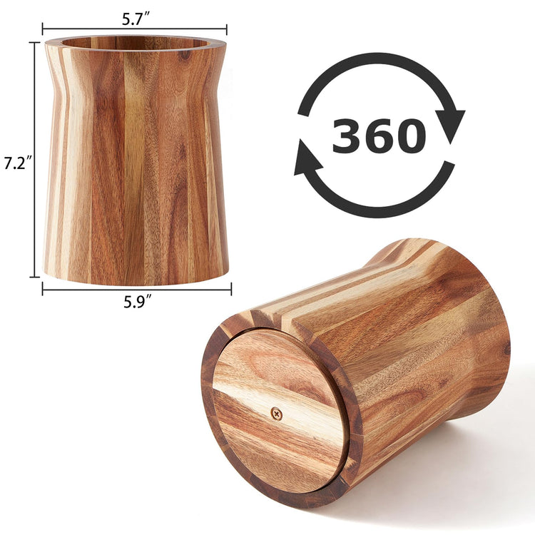 Wooden Utensil Holder for Countertop