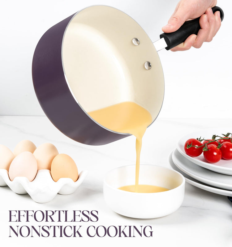 Nonstick Sauce Pan with Lid (3 Count)