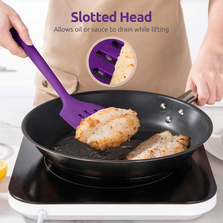 Silicone Turner Spatula Set of 2 (2 Count)