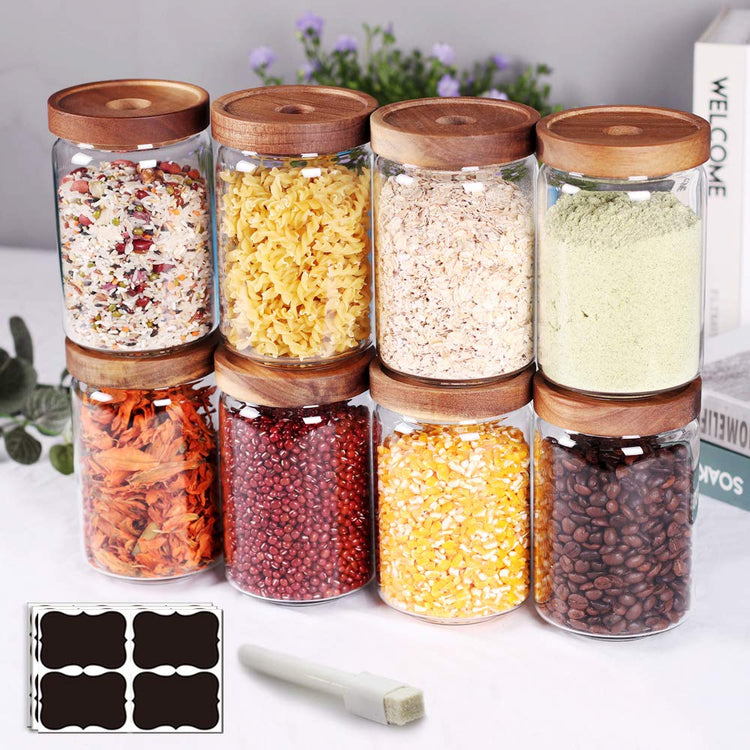 Stackable Kitchen Canisters Set of 8