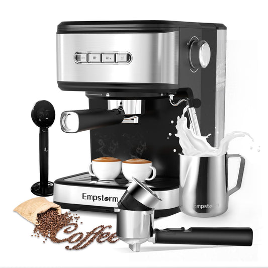 20 Bar Espresso Machine with Milk Frother Steam