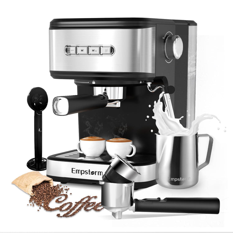 20 Bar Espresso Machine with Milk Frother Steam