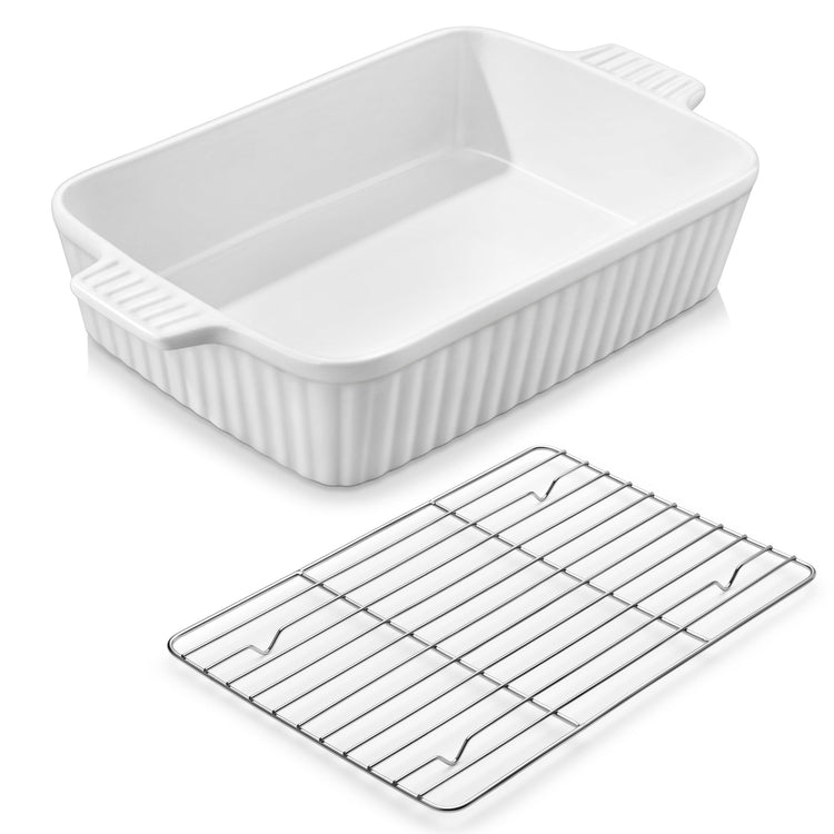 4.4 QT Baking Dishes with Rack
