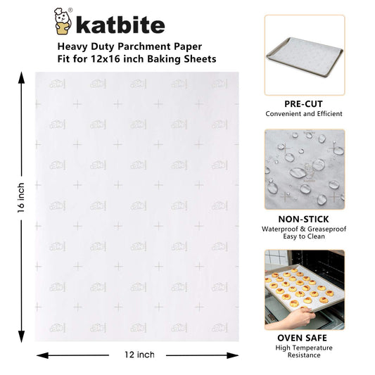 Precut Parchment Paper Sheets with Grid Lines (46 Count)