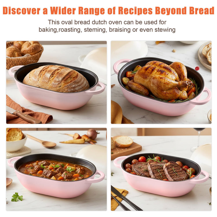 5 QT Enameled Cast Iron Sourdough Bread Oven