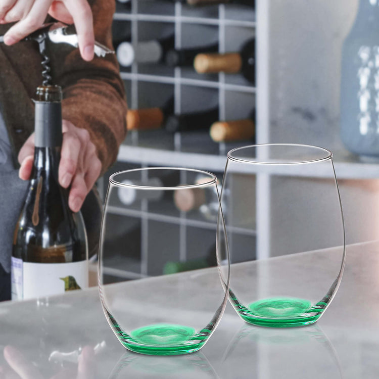 10 ARC Stemless Wine Glasses Set (10 Count)